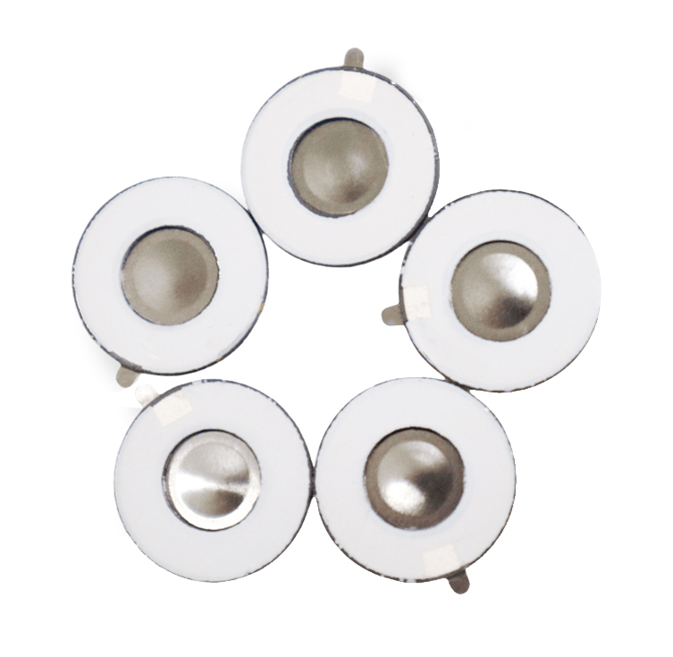 12 mm:n lääketieteellinen inhalaatiosumutintabletit Nenähuuhtelulaite Silmien voiteluinstrumentti Suusuihke Kostutin Atomisaattori Tupakoinnin lopetusinstrumentti Erikoissuihketabletit Pienitehoiset Pieni virrankulutus Ruostumattomasta teräksestä valmistettu mikroverkkosumutinlevy voidaan juottaa Elektroninen johto voidaan juottaa Fpc-liitäntäjohto